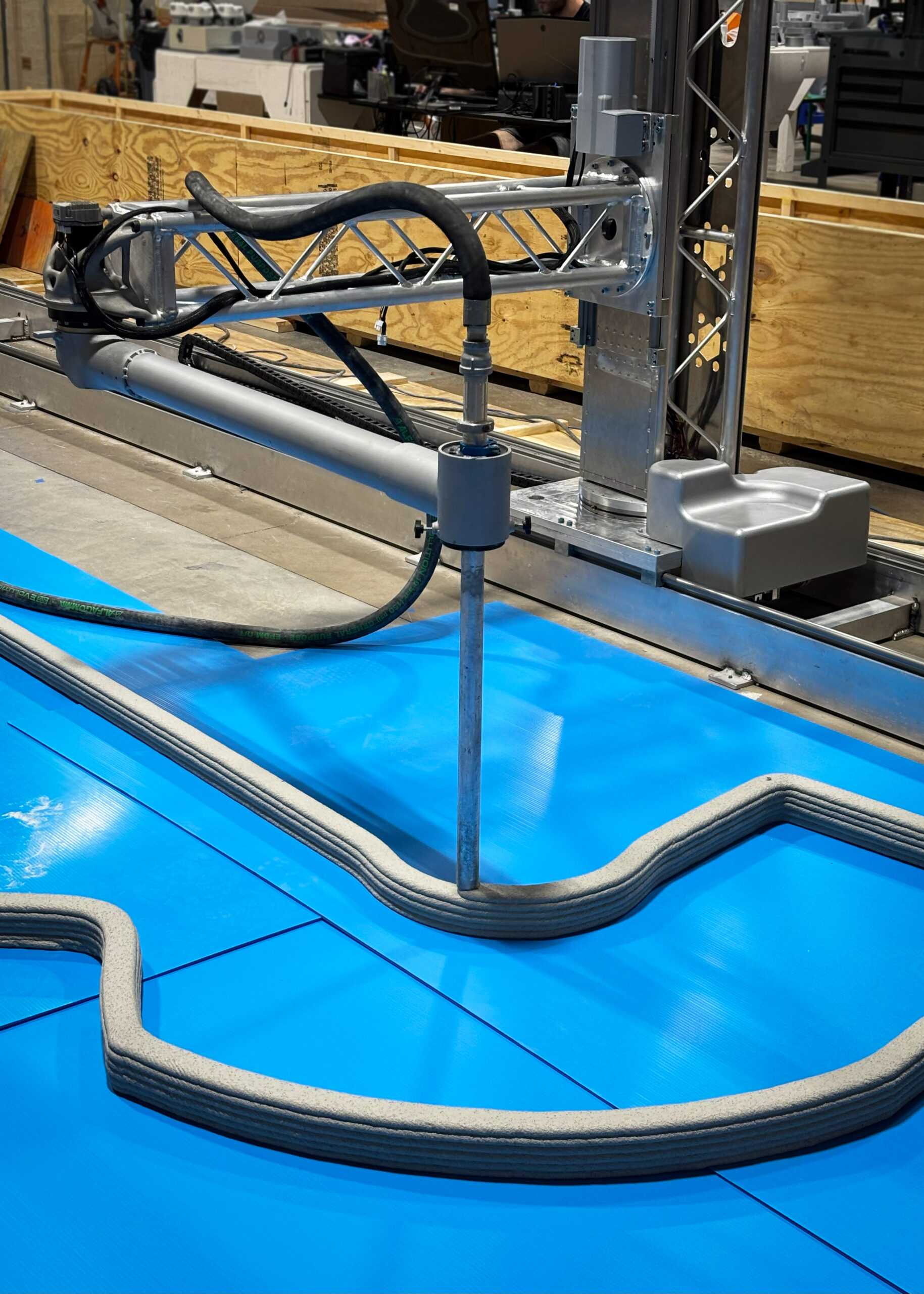 scara hd cement 3d printer, print homes with the Scara HD